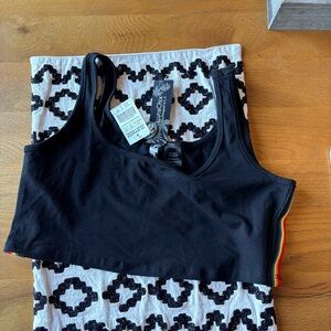 NEW Lunachix Rainbow Tape Lounge Crop Top juniors size medium M